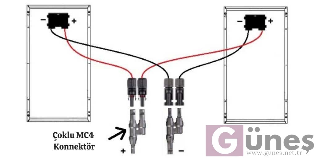 MC4 Konnektör Paralel Bağlantı